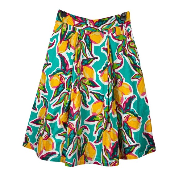NWT Southern Frock Midi Skirt, Lovely Lemons, Lined Flowy Skirt, Size Medium - Picture 1 of 7